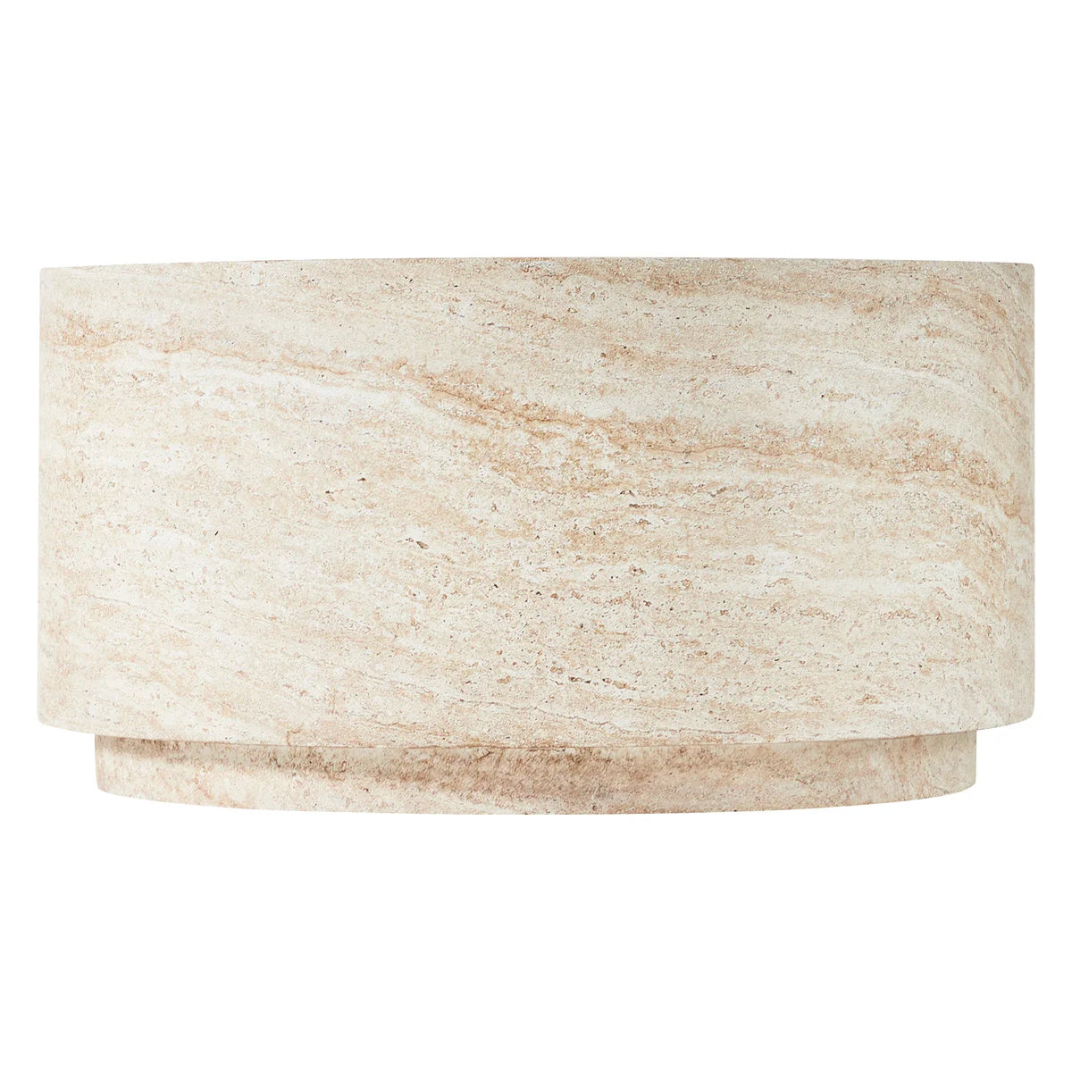 Pisa Round Travertine look Coffee Table - Indoor & Outdoor Table