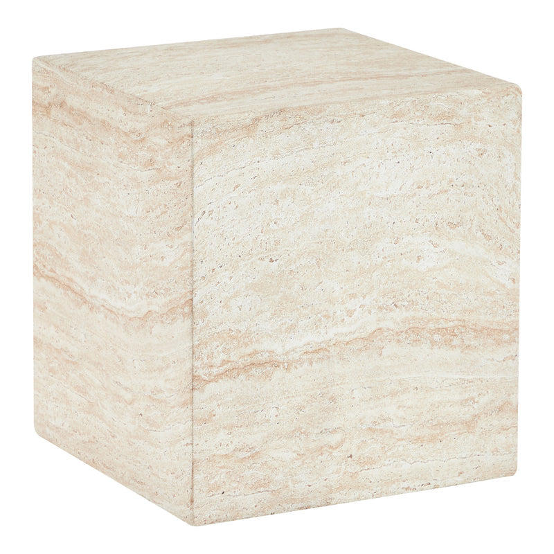 Desser Pisa Square Travertine Look Side Table alternate view