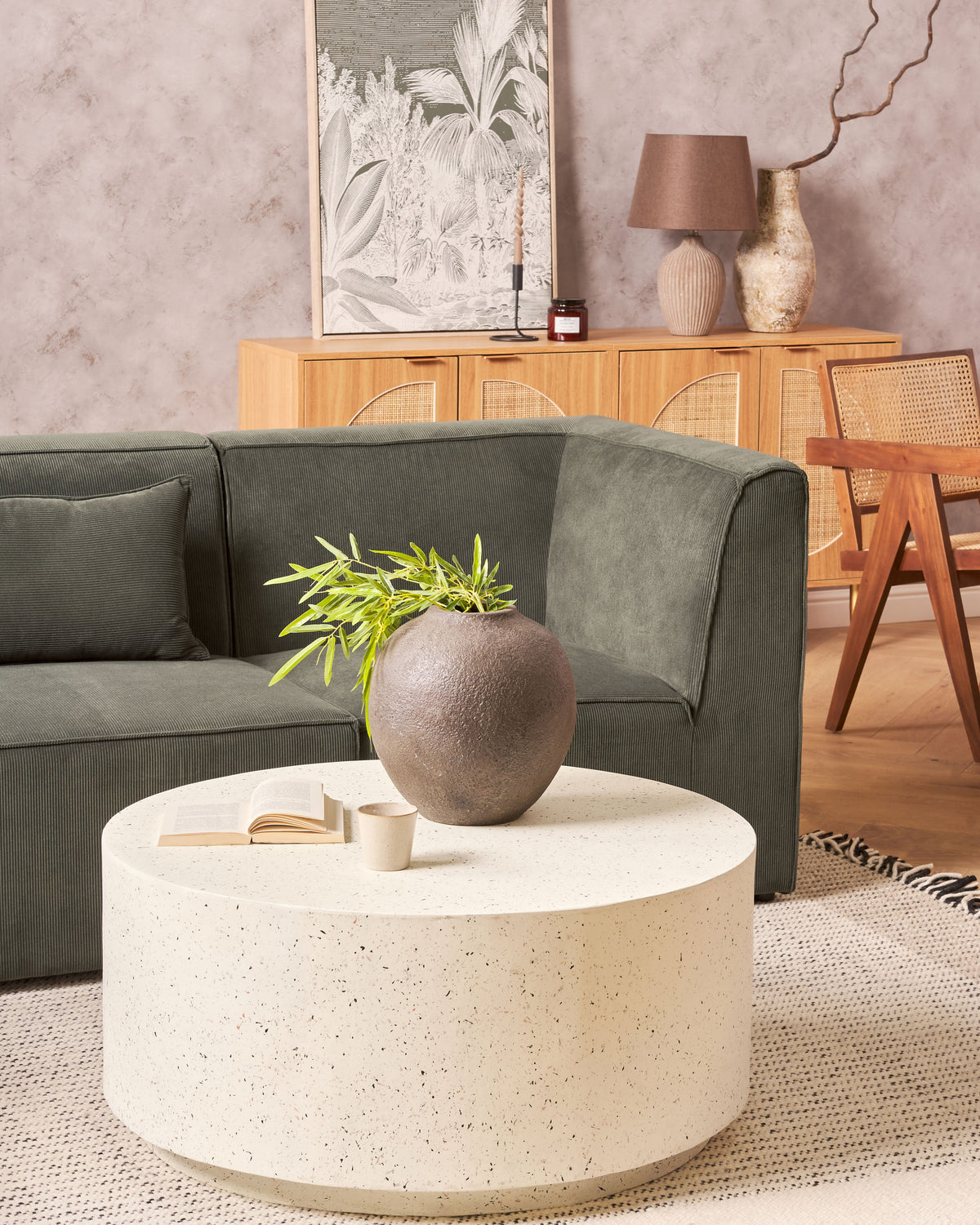 Desser Pedro Round Terrazzo Look Coffee Table alternate view