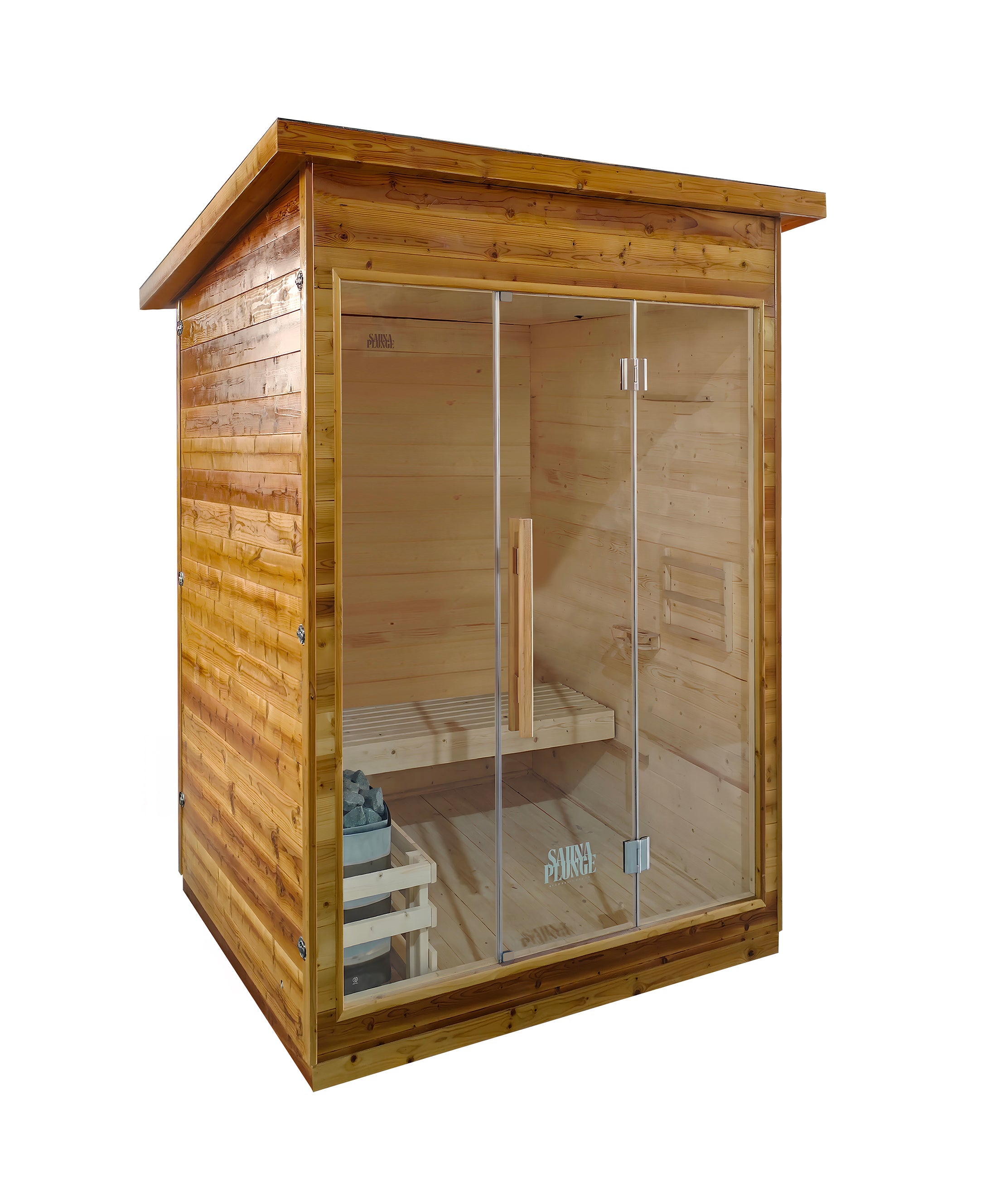 The Bronte Traditional Outdoor 2 Person Cabin Sauna By SaunaPlunge