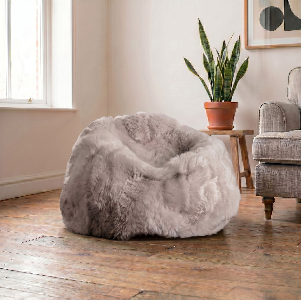 Luxury New Zealand Sheepskin Beanbag – XXL (Unfilled)