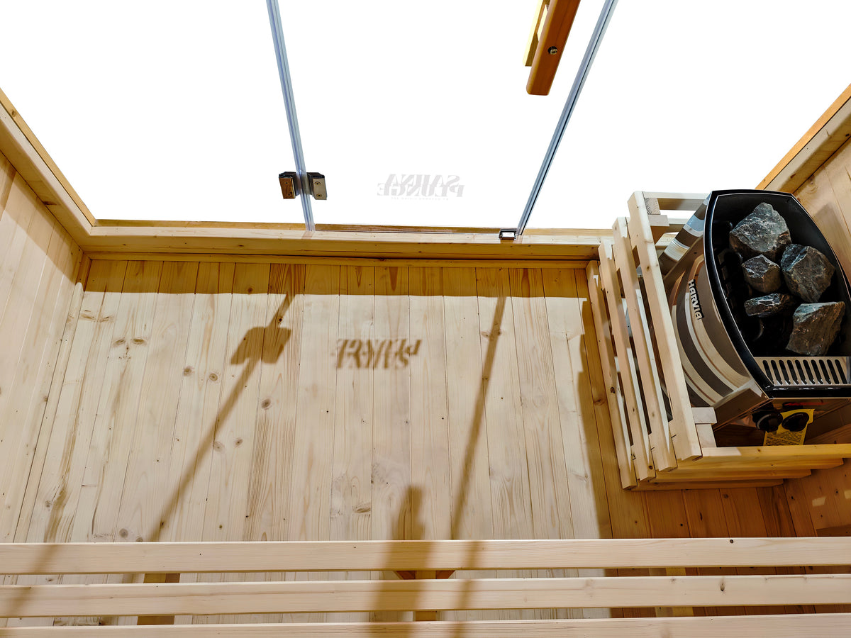 The Bronte Traditional Outdoor 2 Person Cabin Sauna By SaunaPlunge