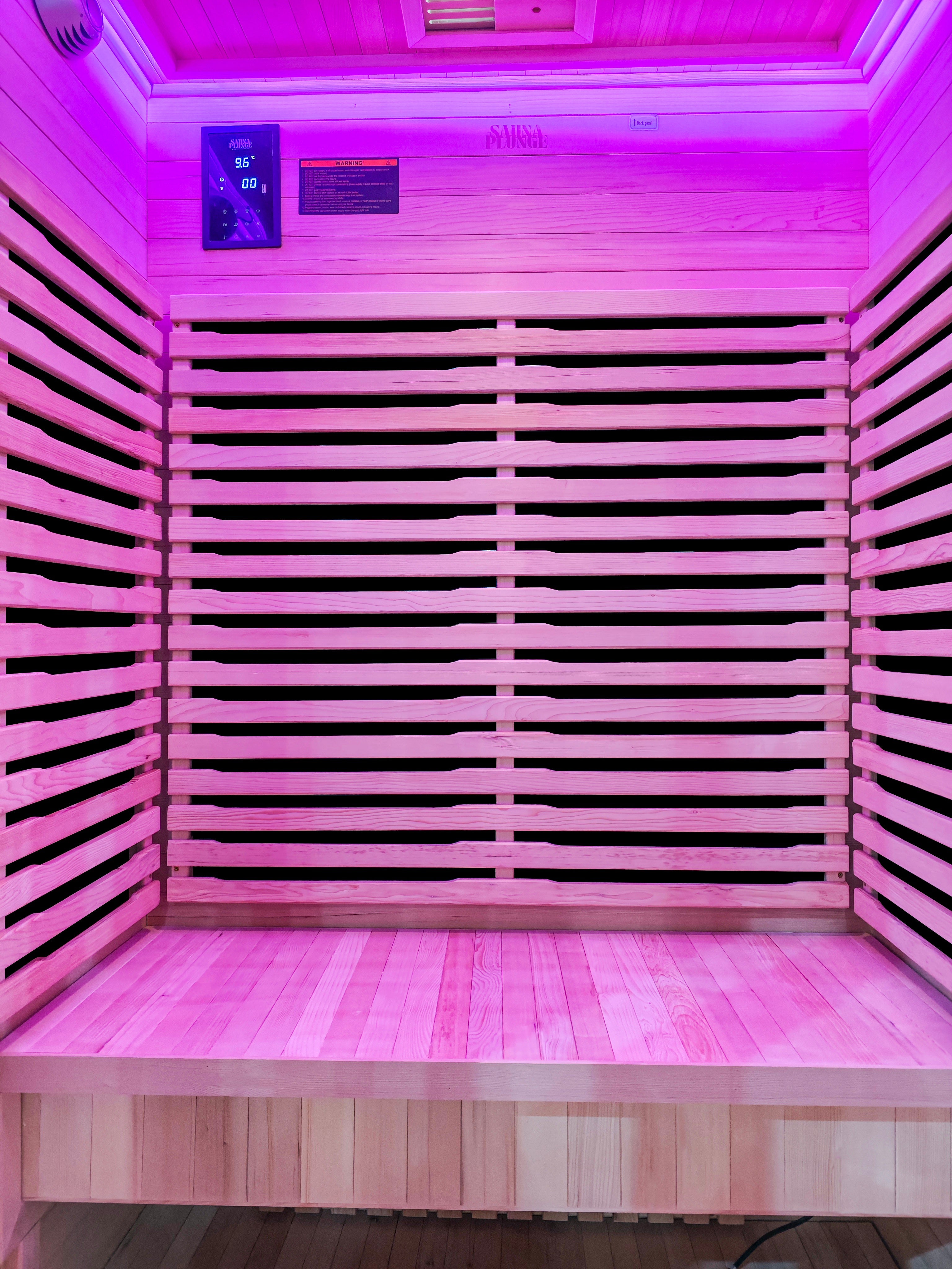 The Dales Glow Indoor Infrared Sauna by SaunaPlunge - 2 person