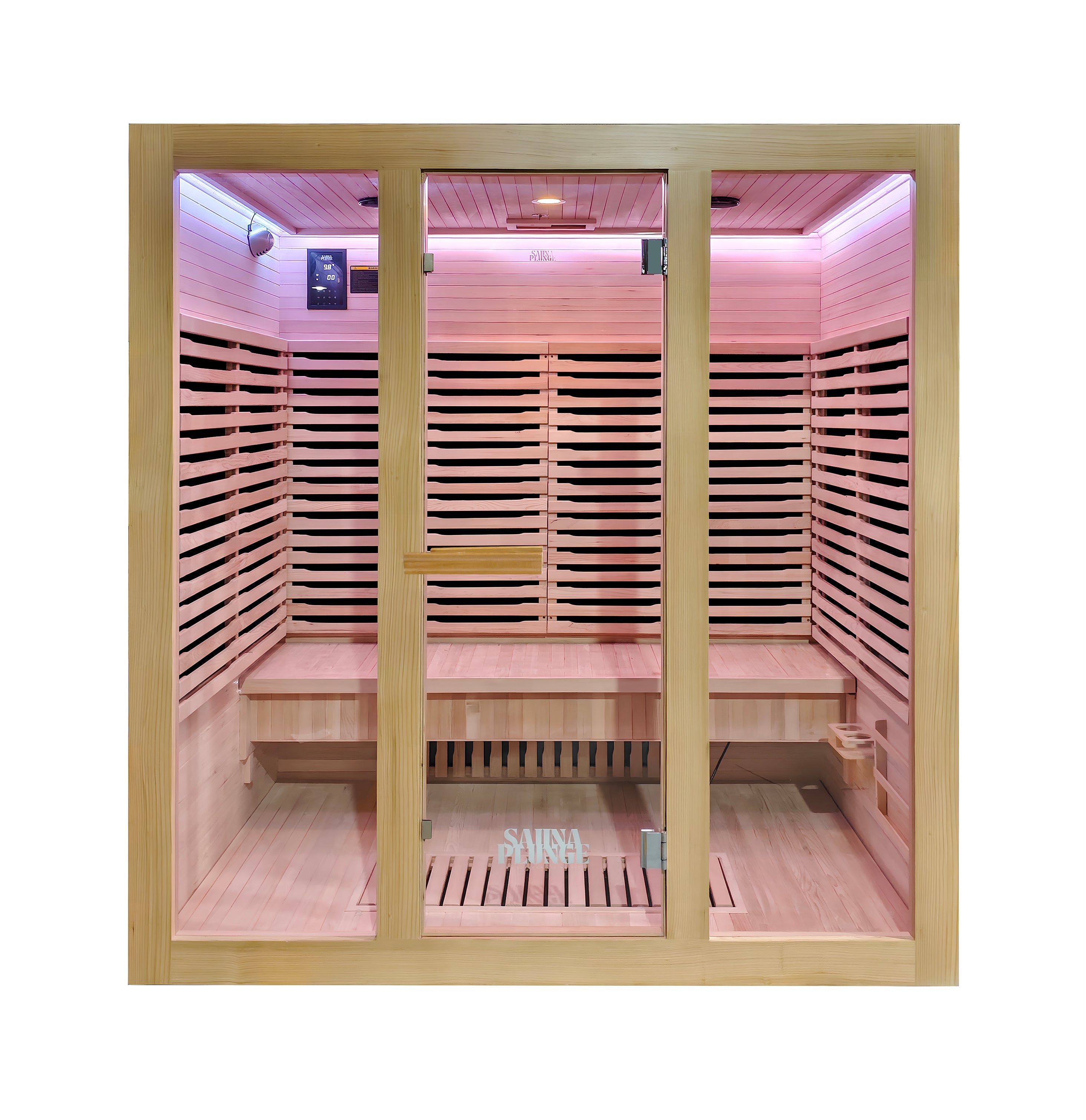 The Dales Glow Indoor Infrared Sauna by SaunaPlunge - 4 person