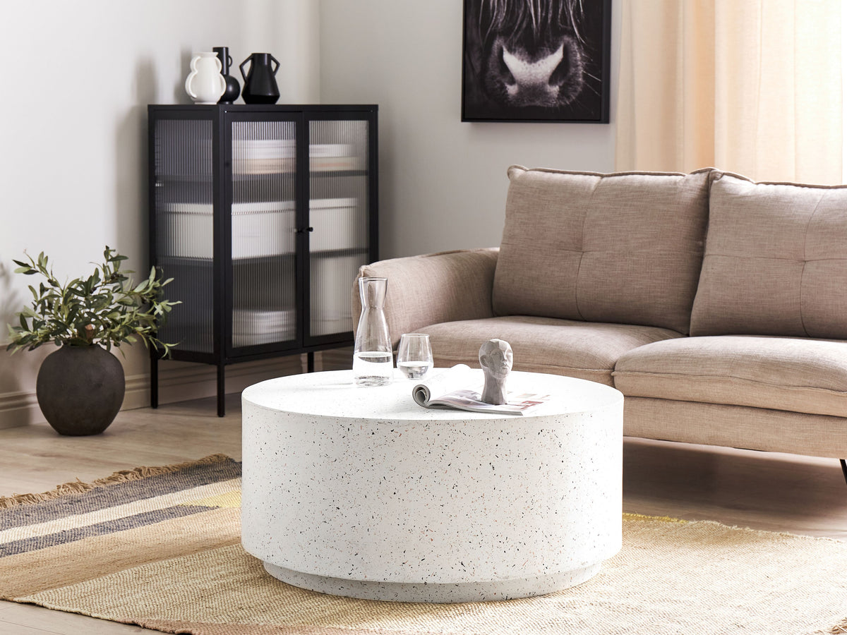 Desser Pedro Round Terrazzo Look Coffee Table product view