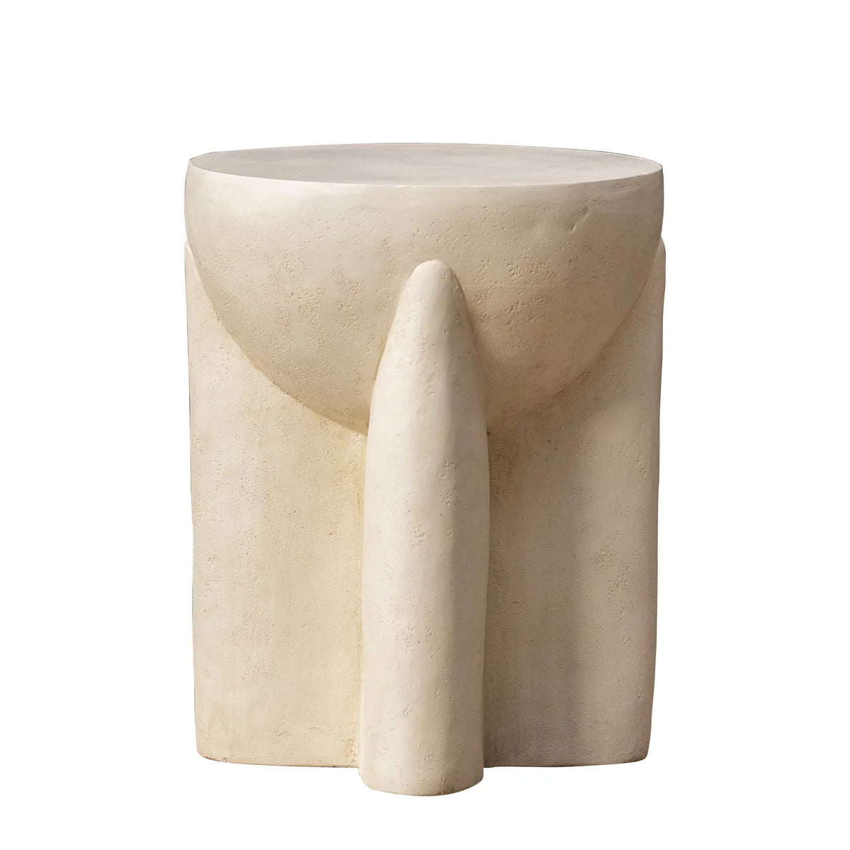 Naples Concrete Look Round Side Table - Indoor & Outdoor Table