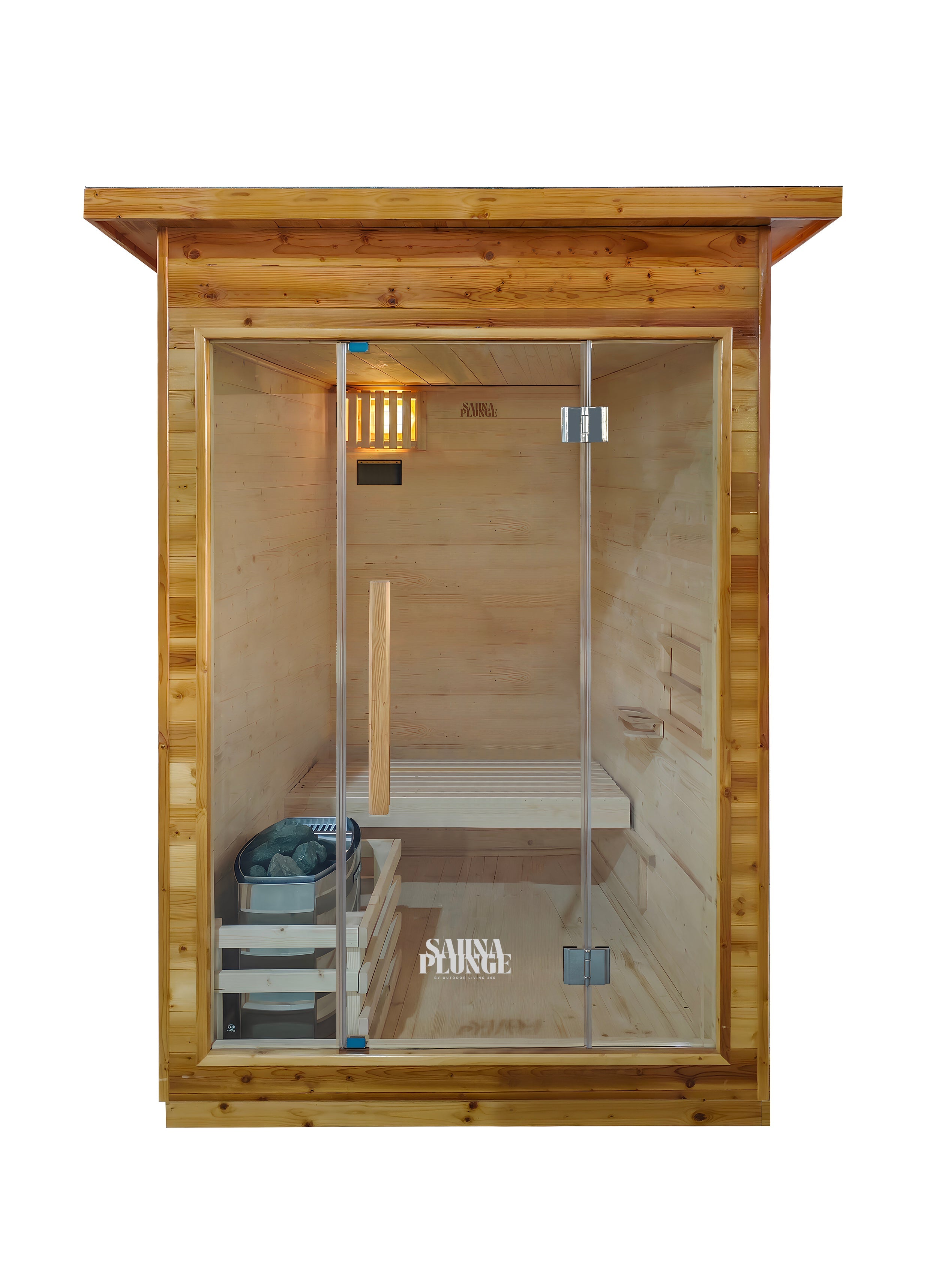 The Bronte Traditional Outdoor 2 Person Cabin Sauna By SaunaPlunge