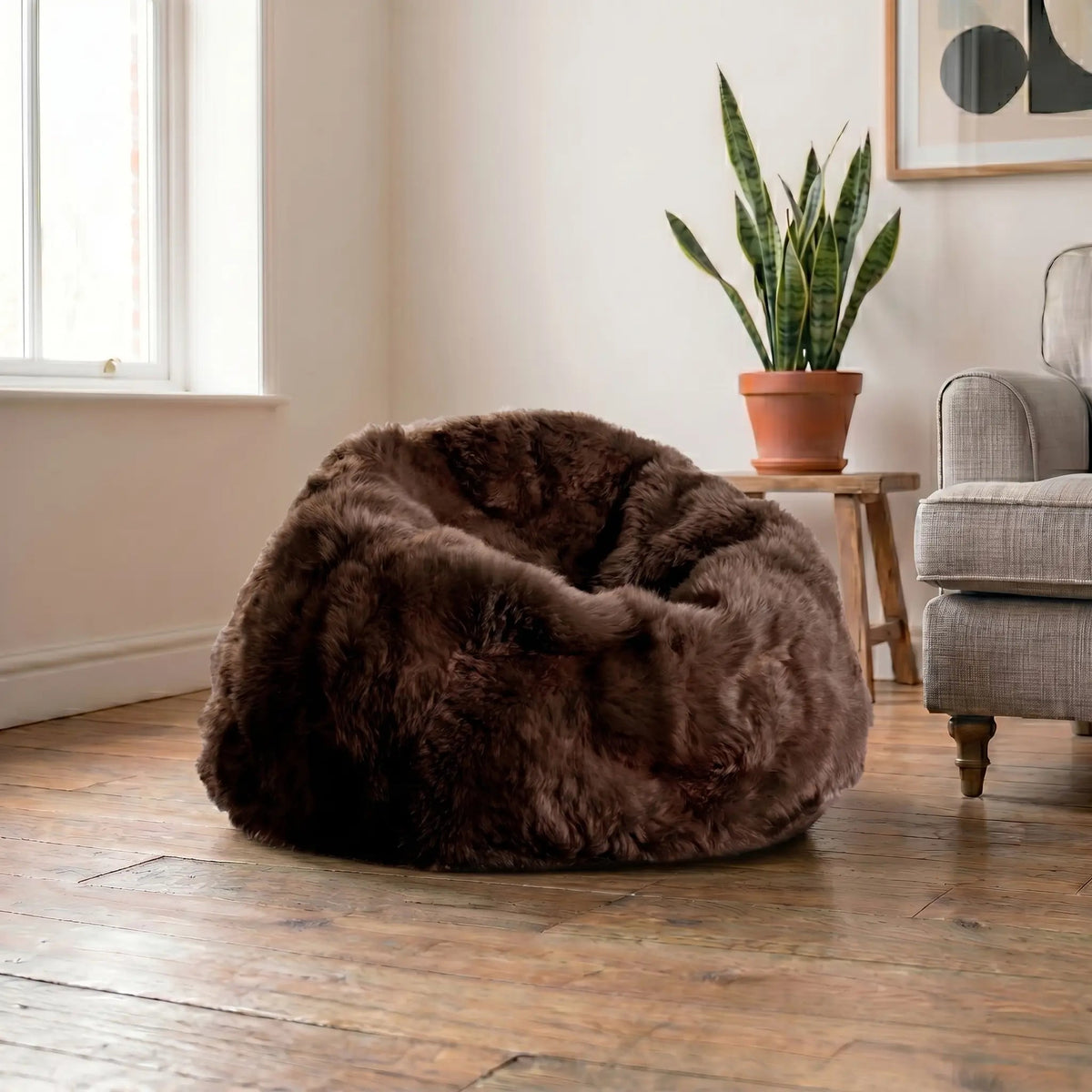 Luxury New Zealand Sheepskin Beanbag – XXL (Unfilled)