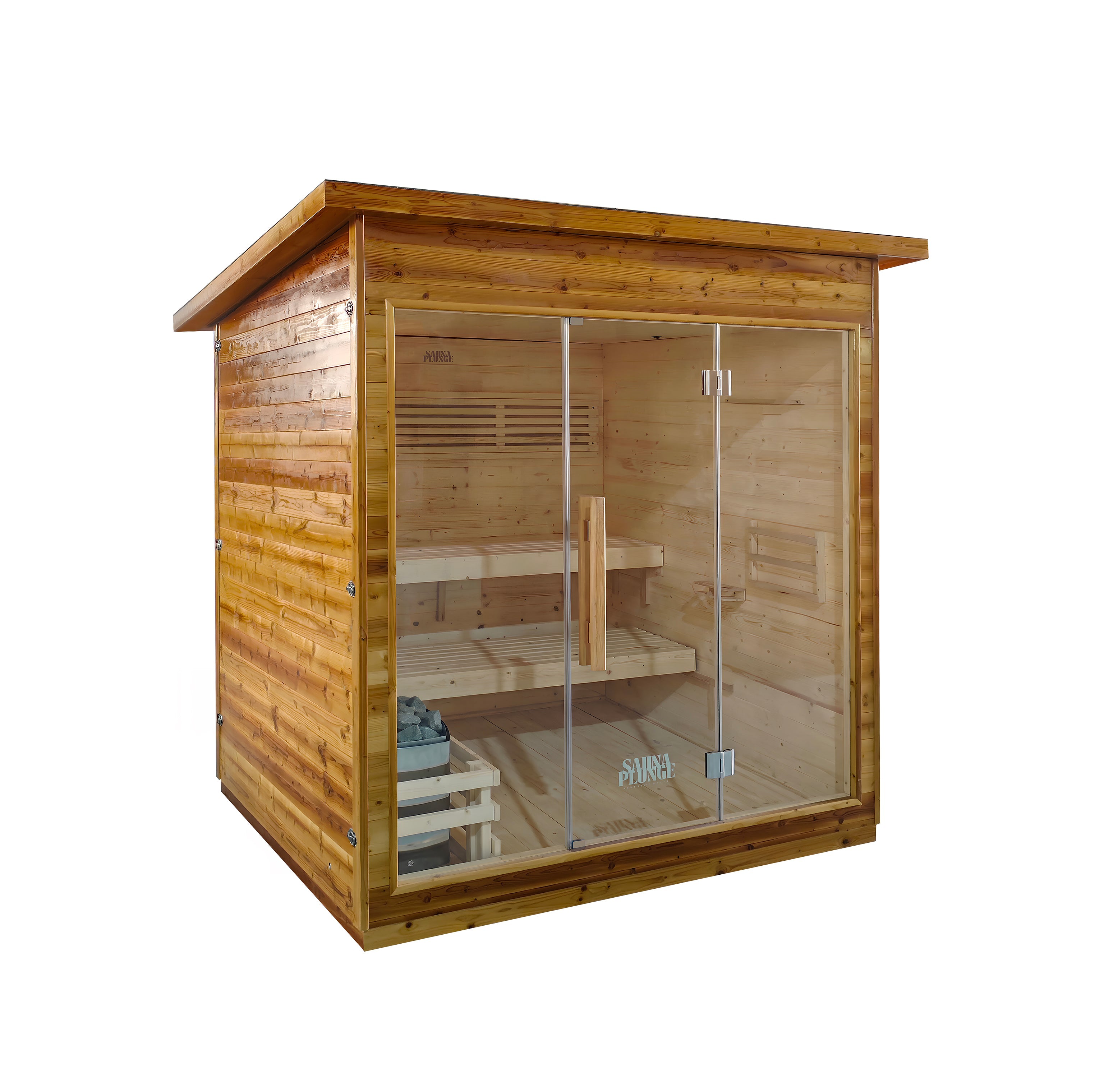 The Bronte Traditional Cabin Sauna by SaunaPlunge - 6 Person