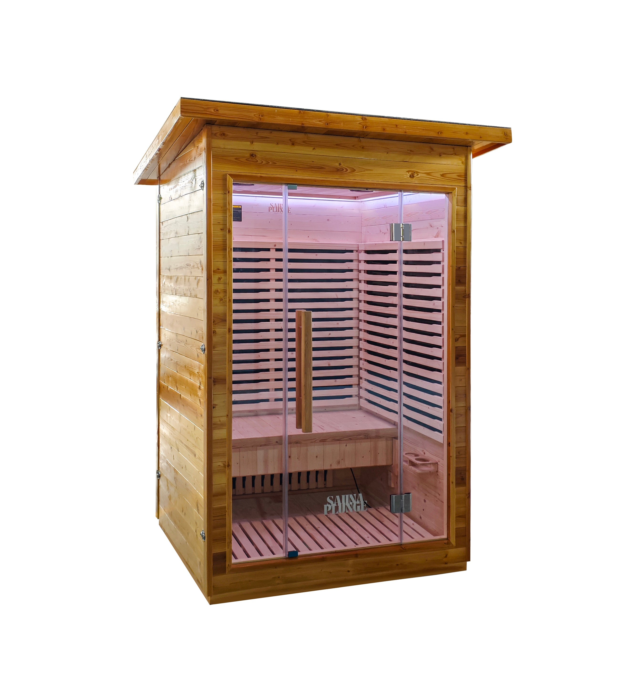 The Yorkshire Cabin - SaunaPlunge Thermo Treated Outdoor Infrared Sauna - 2 person