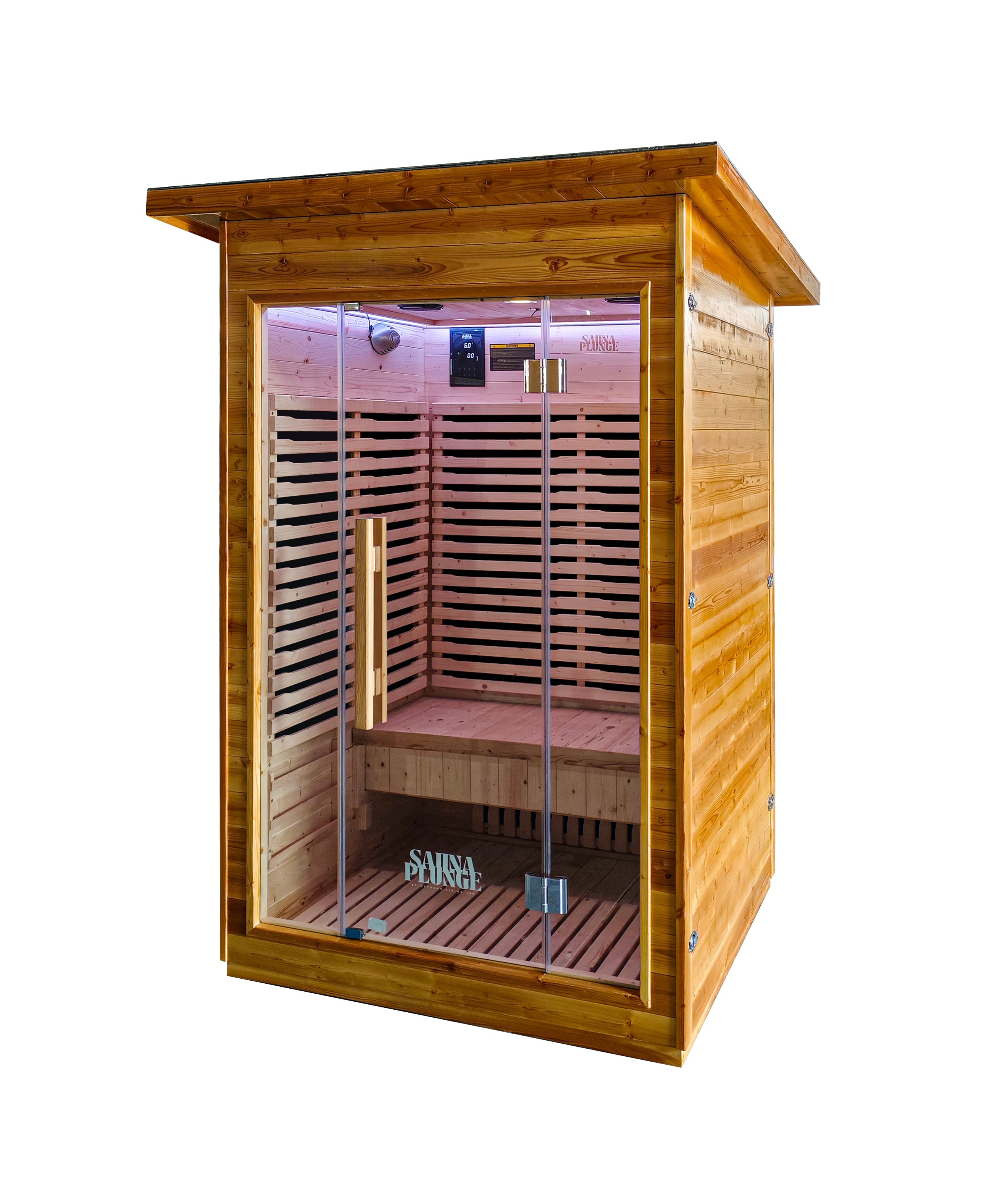 The Yorkshire Cabin - SaunaPlunge Thermo Treated Outdoor Infrared Sauna - 2 person