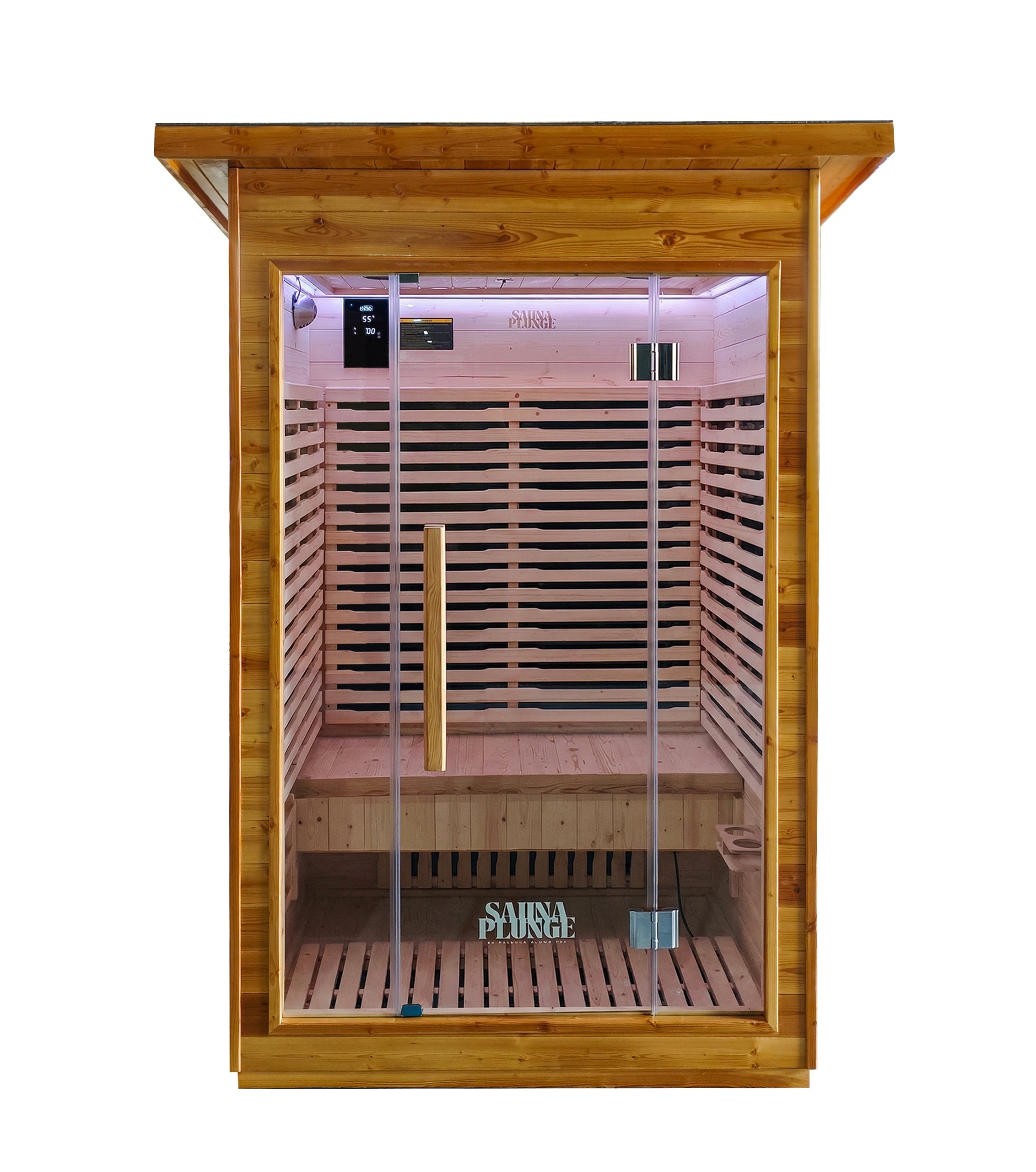 The Yorkshire Cabin - SaunaPlunge Thermo Treated Outdoor Infrared Sauna - 2 person