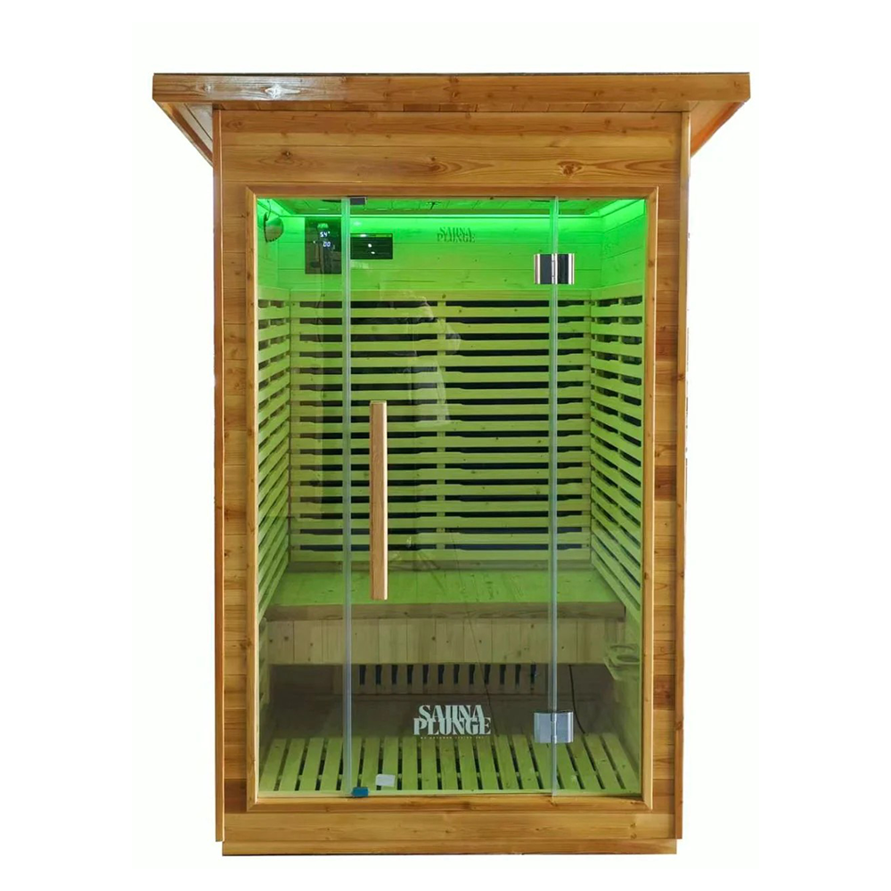 The Yorkshire Cabin - SaunaPlunge Thermo Treated Outdoor Infrared Sauna - 2 person